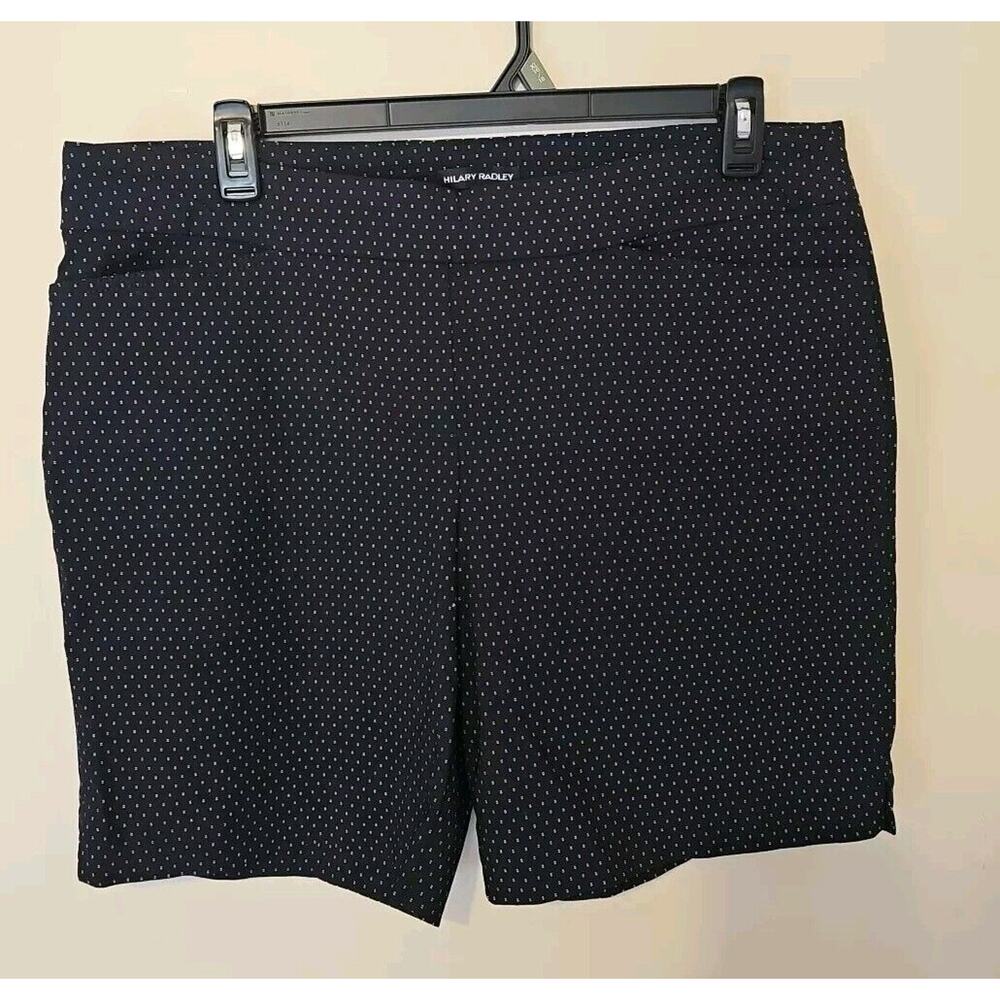 Hilary Radley Women’s Pullup Stretch Black Shorts Size XXL‎